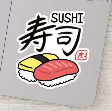 Japanese sticker Nihon sushi